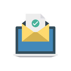 Wall Mural - message mail envelop e