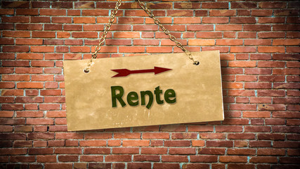 Wall Mural - Schild 388 - Rente