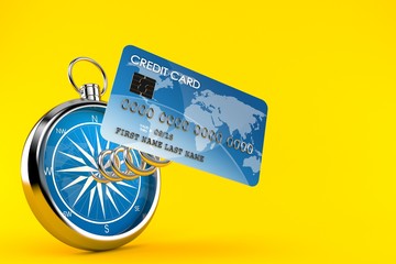 Sticker - Credit card with compass