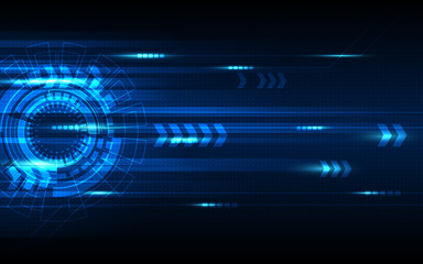 Blue Abstract Technology Background