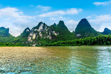 Wall Mural - The Beautiful Landscape of Guilin, Guangxi..