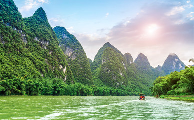 Wall Mural - The Beautiful Landscape of Guilin, Guangxi..