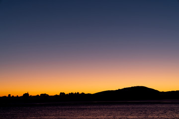 Poster - Intense colors of sunrise sky