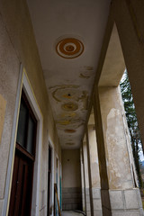 Poster - Sinaia documentary project. Abandoned buildings in Sinaia, Prahova Valley, Romania.