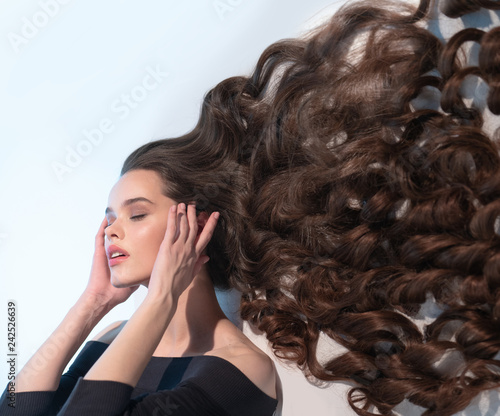 Very Long Thick Hair Of A Beautiful Girl Buy This Stock Photo