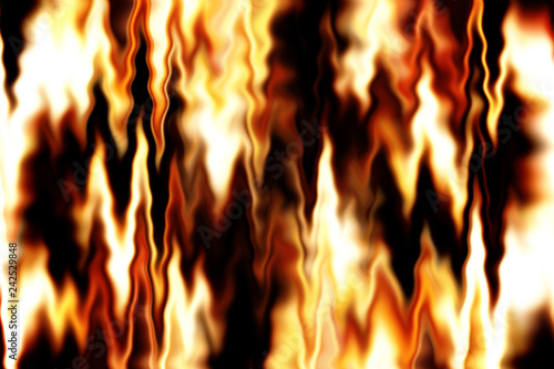 Fotografie, Obraz abstract yellow, white and black background with flames