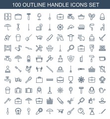 Sticker - 100 handle icons