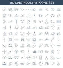 Sticker - 100 industry icons