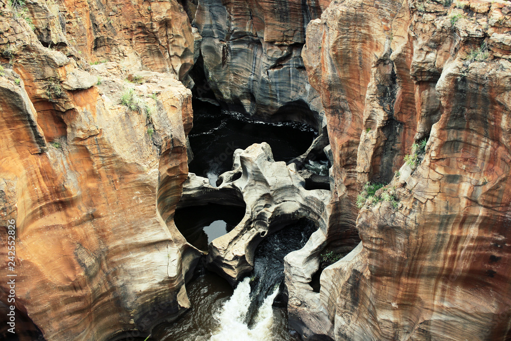 Foto de Stock Beautiful rock pools of Bourke's Luck Potholes in South ...