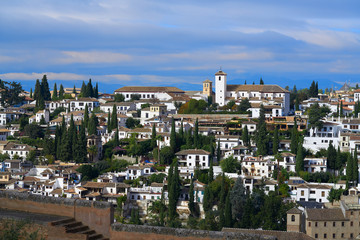 Sticker - Albaicin view from Alhambra in Granada