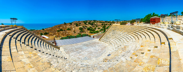 Roman theatre in the ancient Kourion site on Cyprus