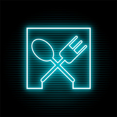 Wall Mural - chef neon symbol