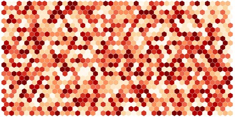 Hexagon grid background texture pattern colorful. Honeycomb vector background. Aspect Ratio 2:1