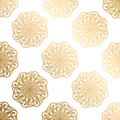 Wall Mural - Luxury gold ornament. Vector pattern