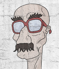 Sticker - Glasses man