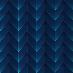Wall Mural - Zigzag blue seamless pattern