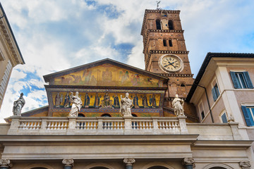 Wall Mural - Basilica of Santa Maria in Trastevere. Rome. Italy