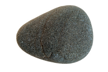 Single stone pebble isolated