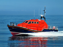 Search And Rescue Craft At Speed.