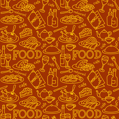 food seamless pattern