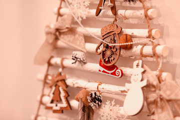 Wall Mural - decorated christmas tree