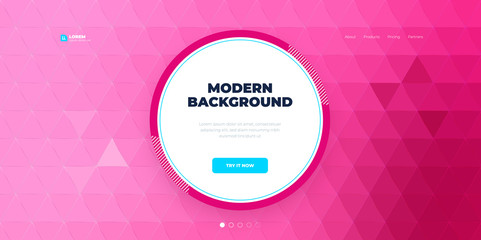 Wall Mural - geometric abstract gradient background design. triangle shape abstract vector composition on backgro