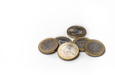 Canvas Print - euro coins, money for the eu