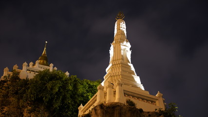 Wat Prayurawongsawat  as a landmark in Bankok Thailand