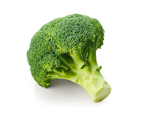 Poster - Fresh Broccoli isolated on white background