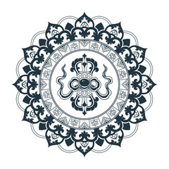 Tibetan pattern mandala design