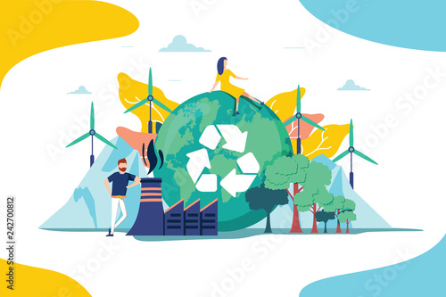 Environment vector illustration Tableau sur Toile