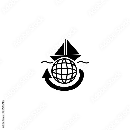 Foto tourism icon vector. tourism vector graphic illustration