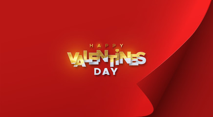 Wall Mural - Happy Valentines Day