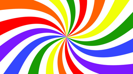 Wall Mural - Colorful Swirling radial vortex background