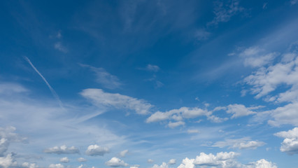 Wall Mural - White clouds and beautiful blue sky. Sky and clouds.