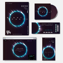 Wall Mural - promotional layout set