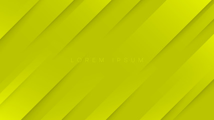 Wall Mural - Yellow abstract paper background with cutted stripes.