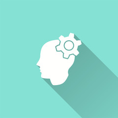 Sticker - Brainstorm - vector icon for graphic and web design.