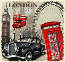 London Vintage Poster.