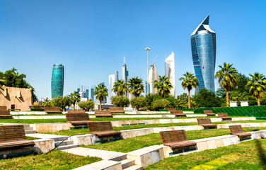 Wall Mural - Skyline of Kuwait City at Al Shaheed Park