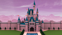Fantasy Fairy Tale Castle 3D Illustration