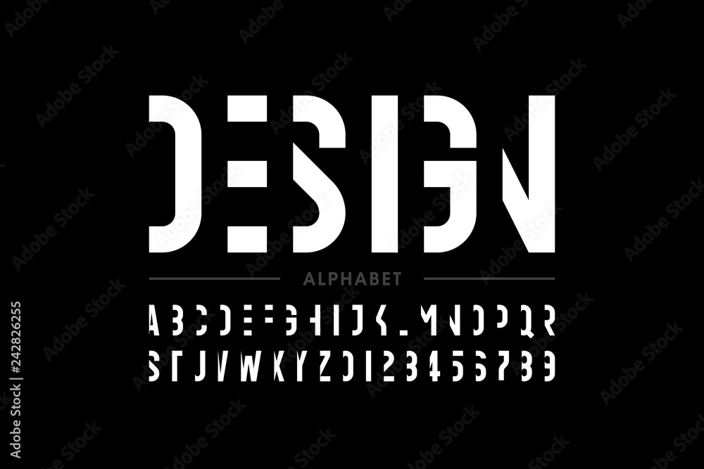 Modern font design - obrazy, fototapety, plakaty 