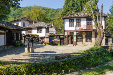 Wall Mural - Traditional Bulgarian rural houses in the Architectural and historical reserve Bohzentsi