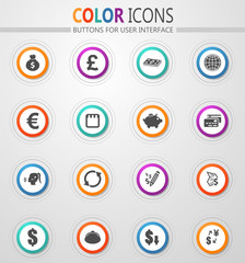 Wall Mural - Currency exchange icons set