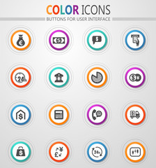 Wall Mural - Currency exchange icons set