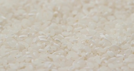 Sticker - Uncooked white rice in rotation