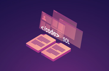 web coding illustration concept