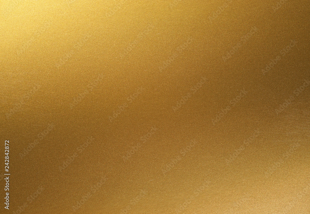 golden shiny gradient background. golden paper with metallic effect. - obrazy, fototapety, plakaty 