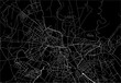 Dark area map of Delhi, India