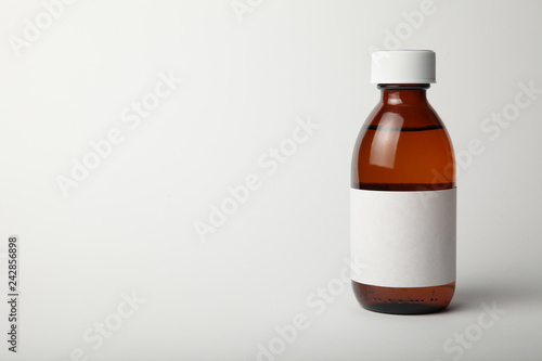 Medical glass bottle mockup Wallpaper Mural